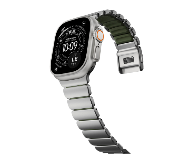 Nomad Stratos Band Natural Titanium Forest Green FKM AW 45/46/49mm - 1537894 - zdjęcie 3